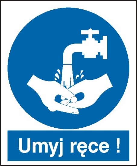 Nakaz umycia rąk